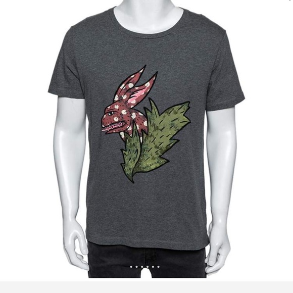 Burberry Dark Gray Graphic Tee - Picture 3 of 10